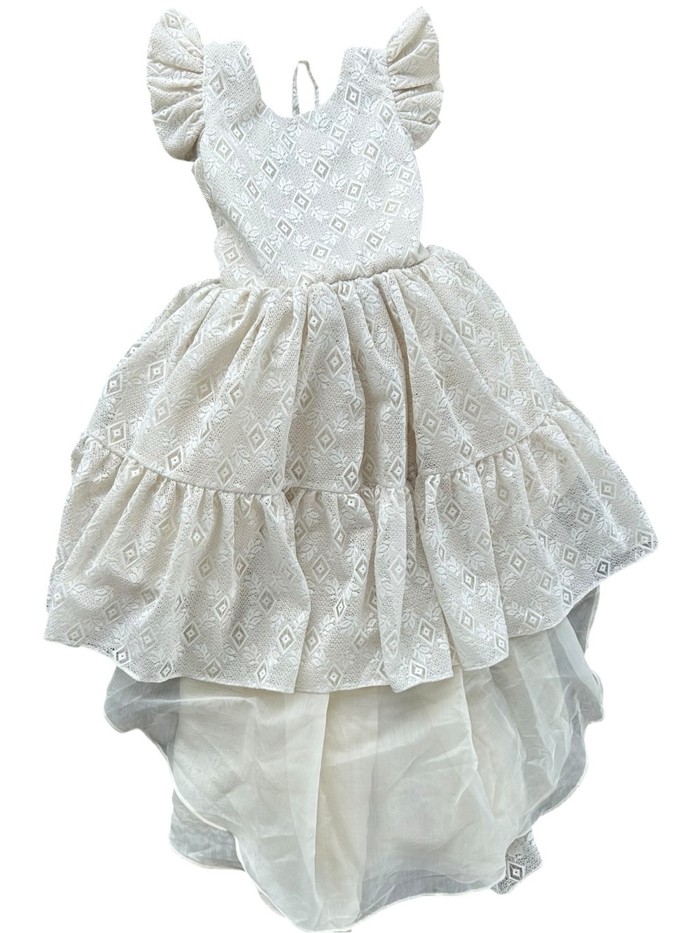 Dollcake Beach Babes Ivory Lace High-Low Dress NEW 12 Years Great for Pics!